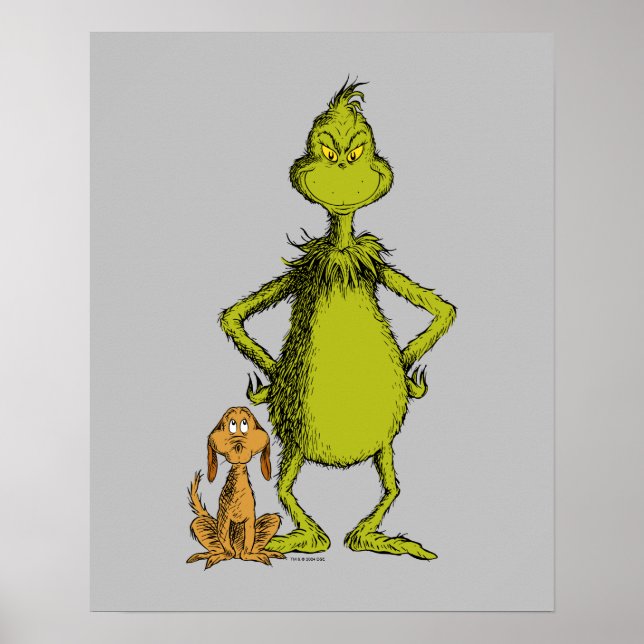 Poster Grinch | Posição do Max e do Grinch (Frente)