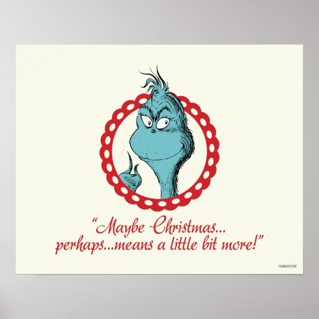 Poster Grinch | Talvez o Natal… (Frente)