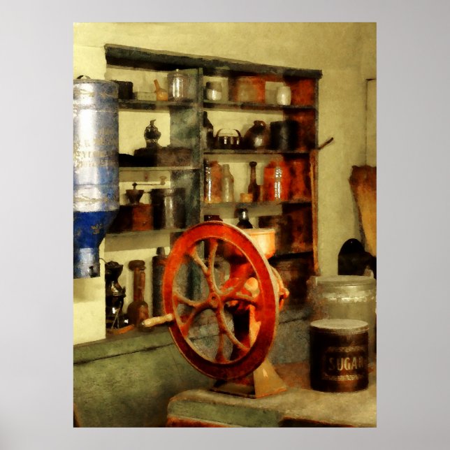 Poster Grinder e Açúcar de Café (Frente)