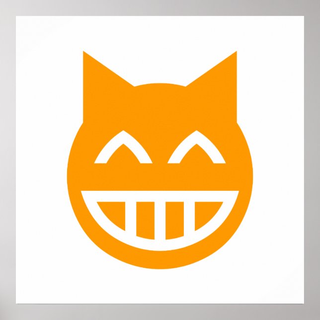 Póster Grinning Emoji Cat (Frente)