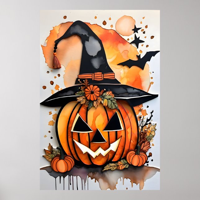 Poster Grinning Pumpkin - Uma Delícia de Dia das Bruxas (Frente)
