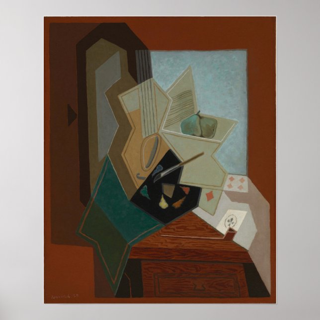 Poster Gris - A janela do pintor (Frente)