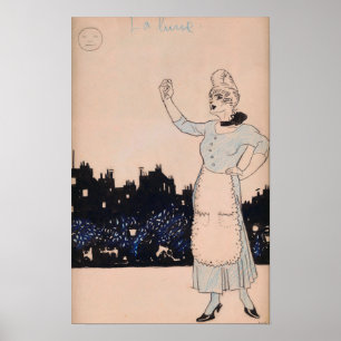 Poster Gris - A Lua 1908
