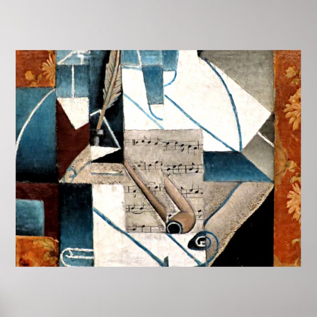 Poster Gris - Caneta e Tubo (Frente)