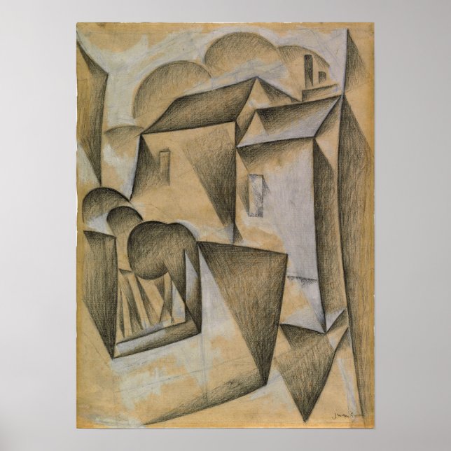 Poster Gris - Casas Em Paris (Frente)