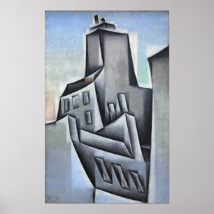 Poster Gris - Casas Em Paris 1911