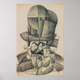 Poster Gris - Homem Com Ópera Chapéu 1912