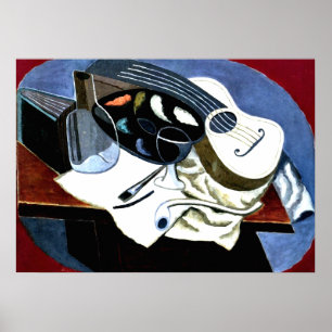 Póster Gris - Mesa do pintor; Pintura de Juan Gris