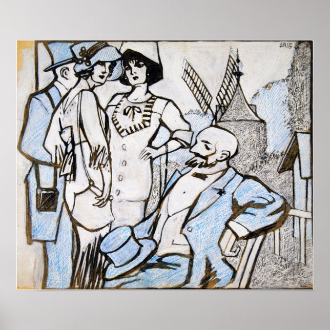 Poster Gris - Nas Raças Longchamps (Frente)