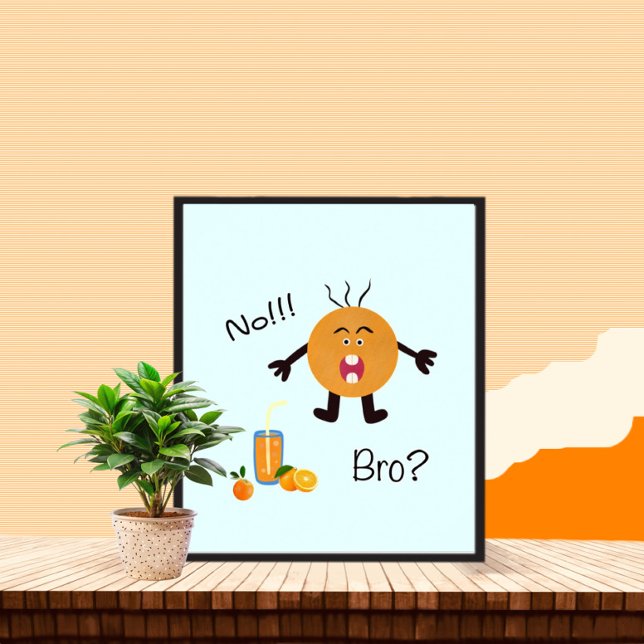 Poster Gritando laranja (Criador carregado)