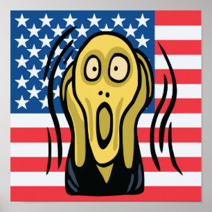 Poster Gritar americano