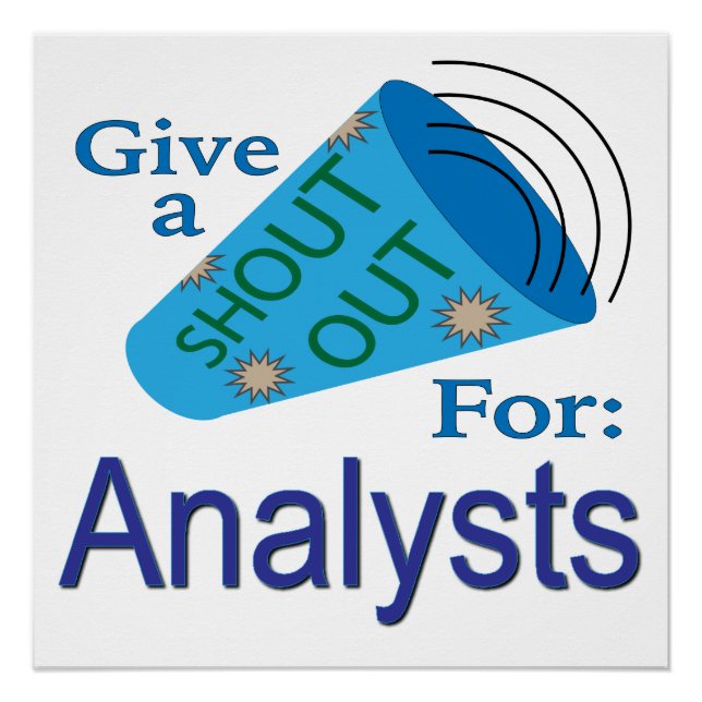 Póster Gritar para Analistas (Frente)