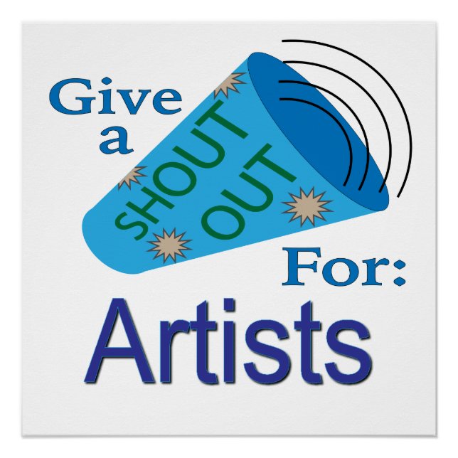 Póster Gritar para Artistas (Frente)