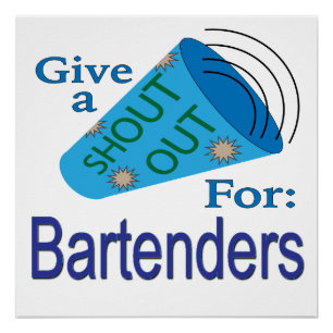 Póster Gritar para Barman