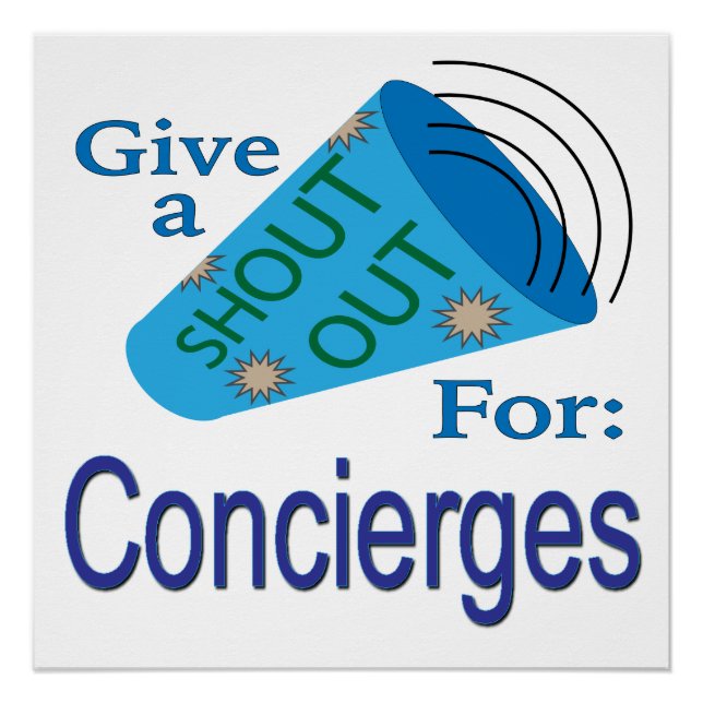 Póster Gritar para Concierges (Frente)