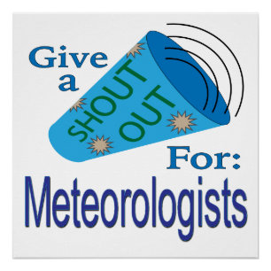 Póster Gritar para Meteorologistas