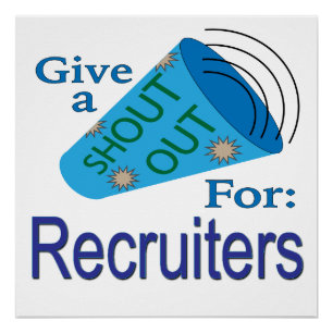 Póster Gritar para Recrutadores
