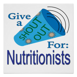 Póster Gritar por Nutricionistas
