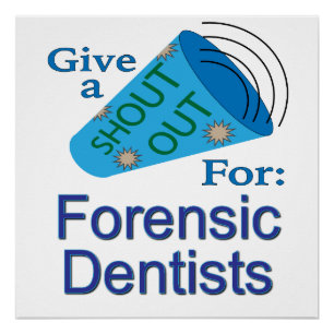 Póster Grito de Apoio para Dentistas Forenses