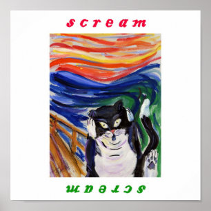 Póster Grito de Kitty com Texto do Grito