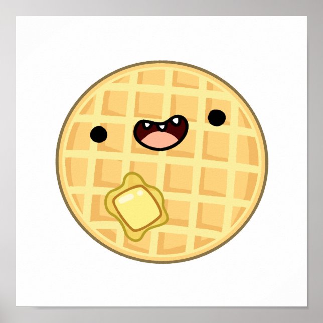Poster Grito Kawaii Butter Waffle (Frente)