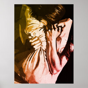 Poster Grito Silencioso – Expressão do Tumulto Interior