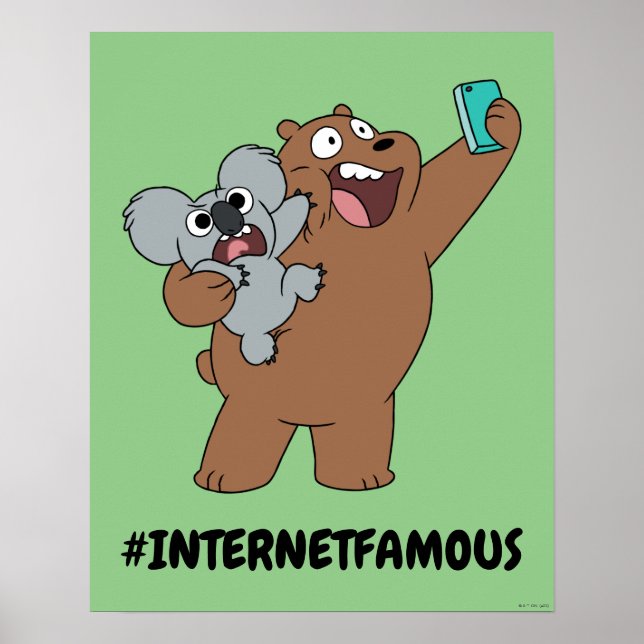 Poster Grizz & Nom - #InternetFamous (Frente)