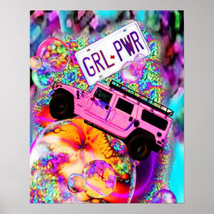 Póster GRL PWR - Poder da menina