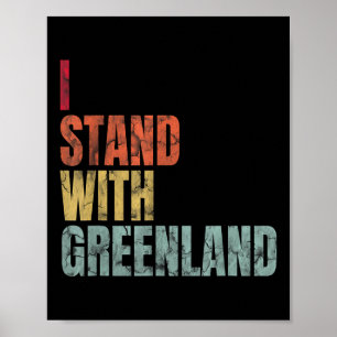 Poster Groenlândia I Stand With Groenlândia