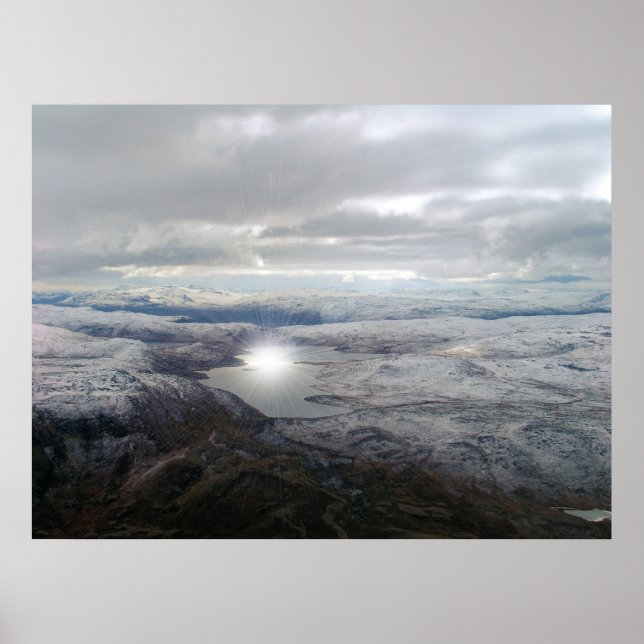 Poster Groenlândia Sunburst (Frente)