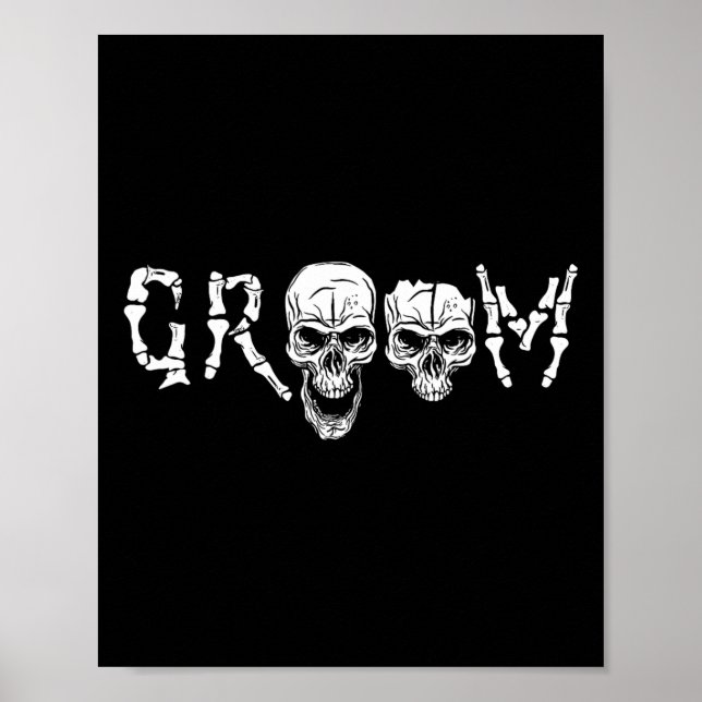 Poster Groom - Solteiro de Casamento de Halloween de Skel (Frente)