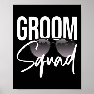 Poster Groom Squad Estigia Solteiro Correspondente