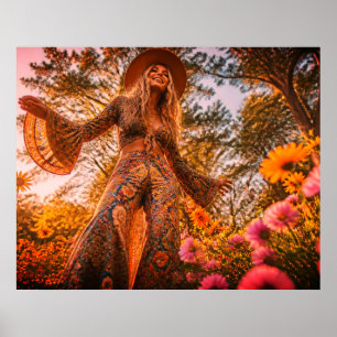 Poster Groovin' Outside Em Uma Tarde De Domingo Em Um Gra