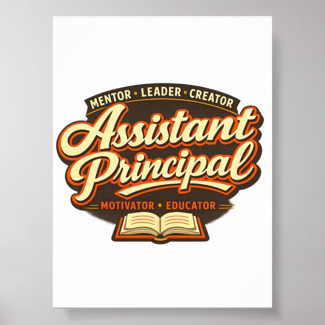 Poster Groovy Assistant Principal Printable Download (Frente)