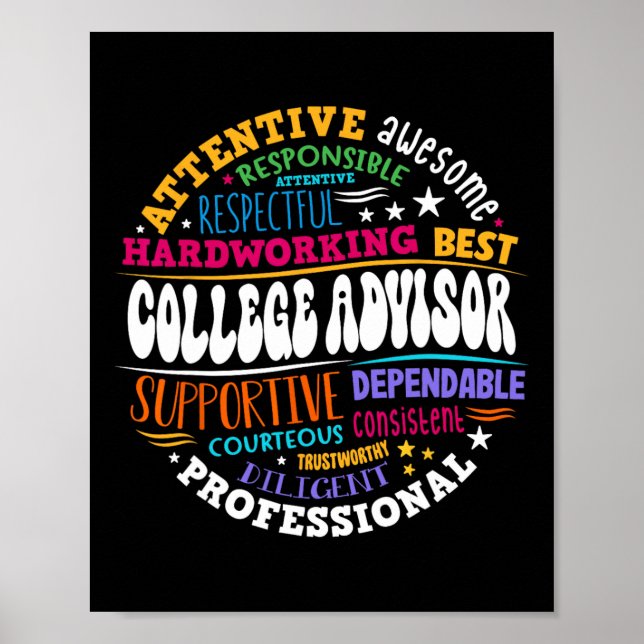 Poster Groovy College Advisor Appreciation Week Back To S (Frente)