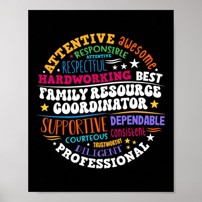 Poster Groovy Family Resource Coordinator Appreciation  (Frente)