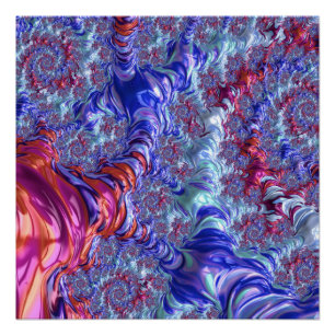 Póster Groovy Fractal