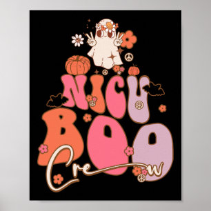Poster Groovy Ghost Nicu Boo Crew Homens de Boo de Hallow