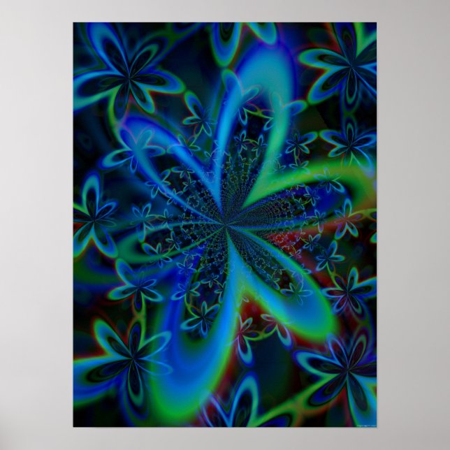 Póster Groovy Kaleidoscope (Frente)