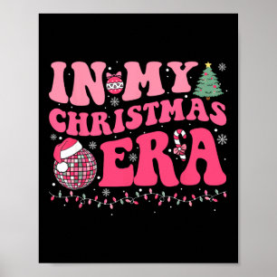 Poster Groovy Na Minha Era De Natal - Feliz C