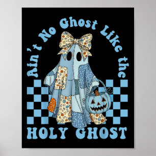 Poster Groovy Não É Fantasma Como O Santo Fantasma Cristã