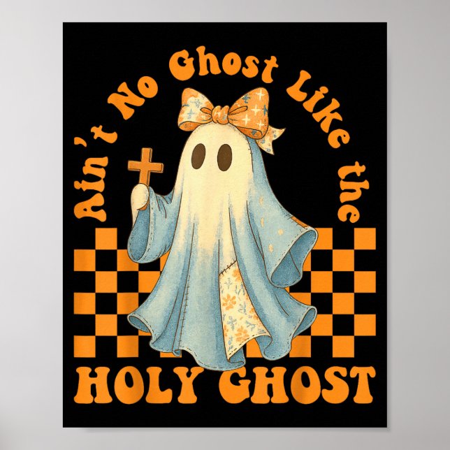 Poster Groovy Não Há Fantasma Como O Espírito Santo Crist (Frente)