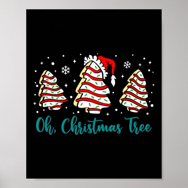 Poster Groovy Oh Árvore de Natal Faz Debbie Becky Jen Ca (Frente)