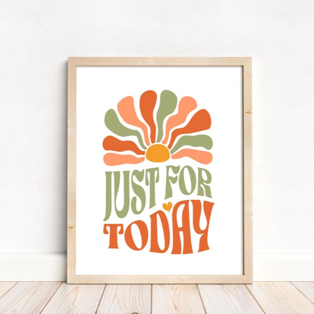 Poster Groovy Script Apenas Para Hoje Motivação (Criador carregado)