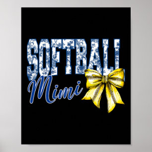 Poster Groovy Softll Mimi Azul Chinoiserie Coquete Laço G