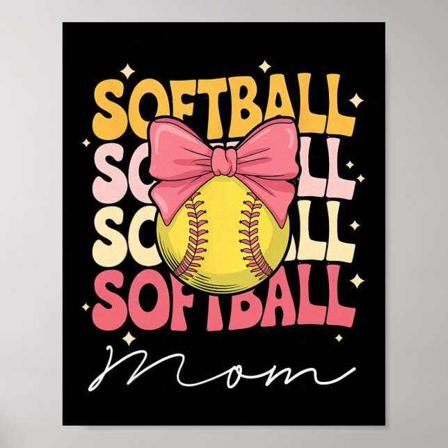 Poster Groovy Softll Mom Mother Coquette Bow Softll  (Frente)