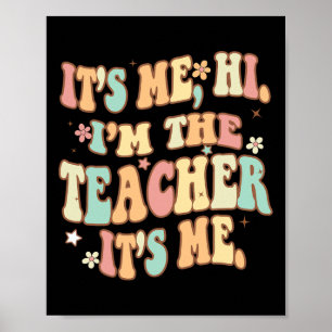 Poster Groovy sou eu, sou o professor, sou eu, professor