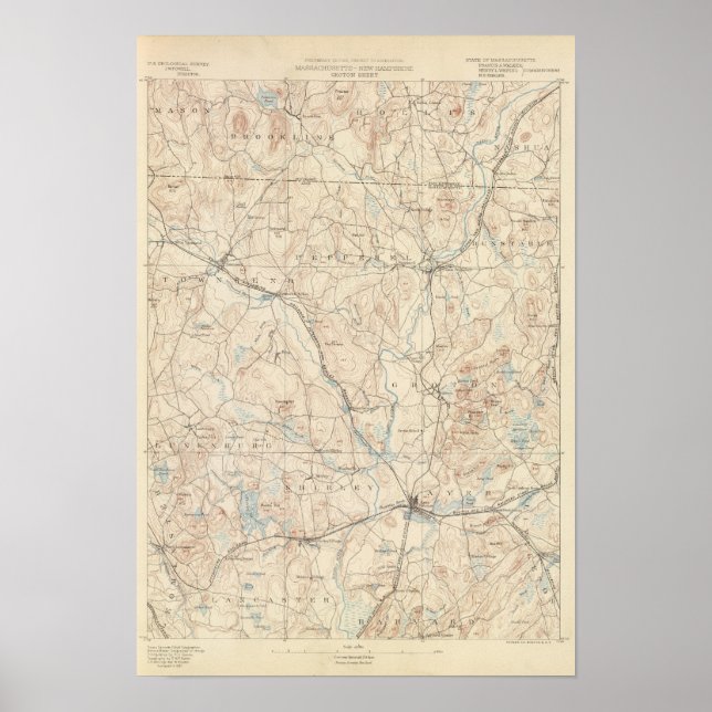 Póster Groton, Massachusetts (Frente)