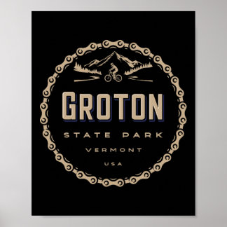 Poster Groton State Forest Vermont Mountain Bike Biking 
