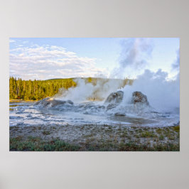 Poster Grotto Geyser, Parque Nacional de Yellowstone